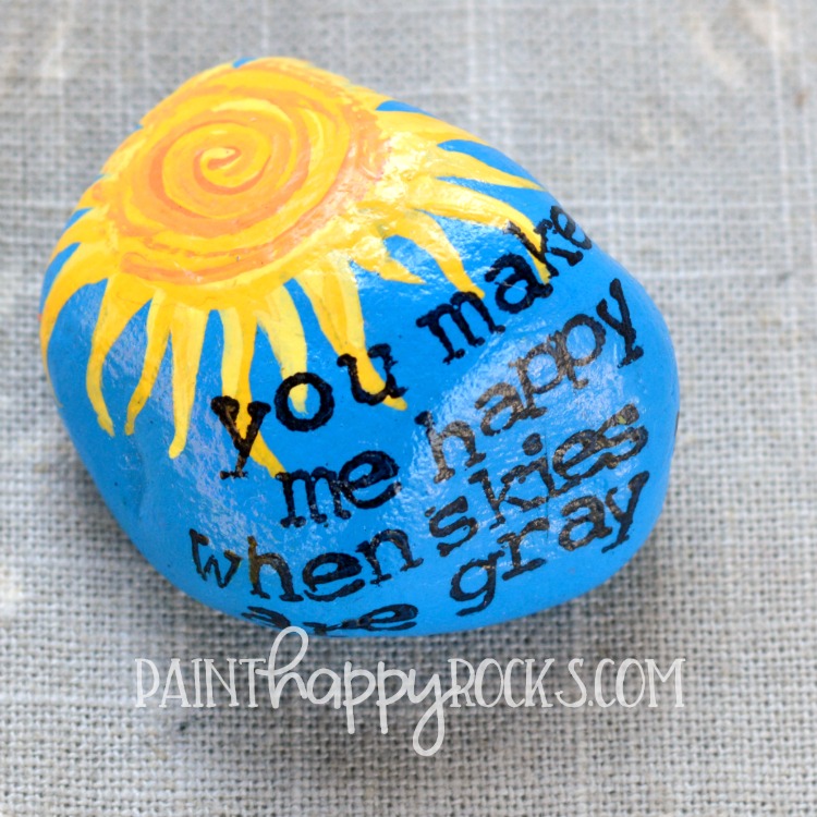 Rock Painting Ideas | You Are My Sunshine